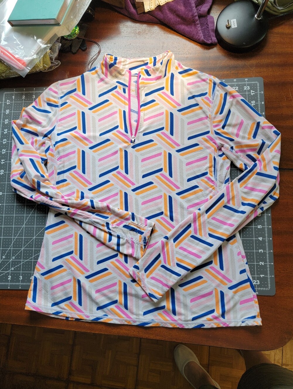 Women’s SolChill Cooling Long Sleeve Quarter-Zip Top - Multi - Picture 2 of 11